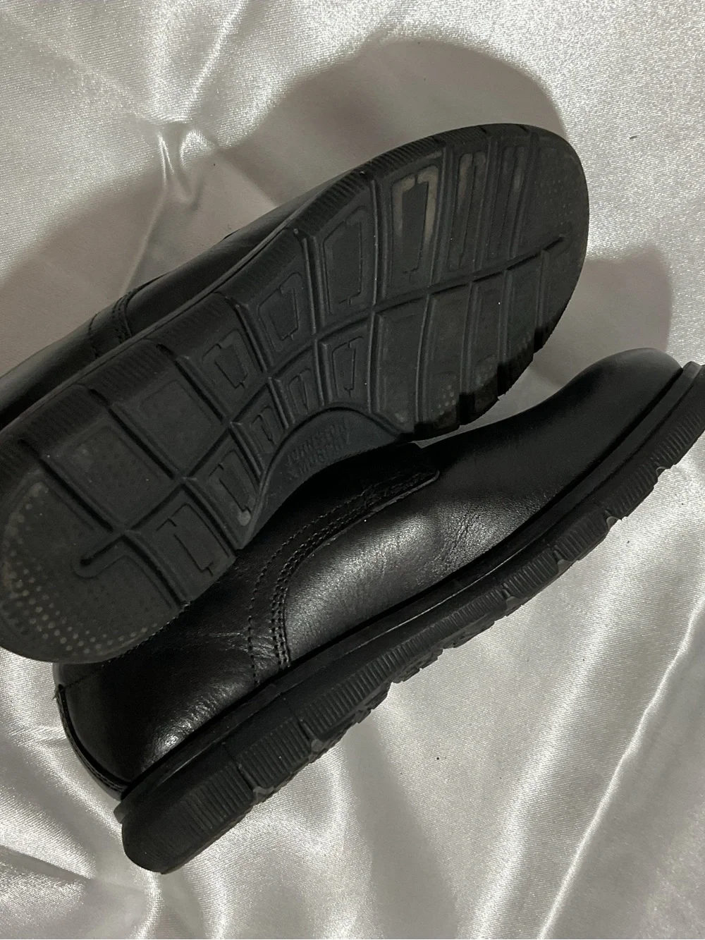 Johnston & Murphy Kids' Black Leather Dress Shoes
